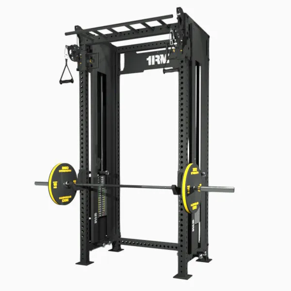 1RM Ebony Functional Trainer Rack with Multi Grip Chin