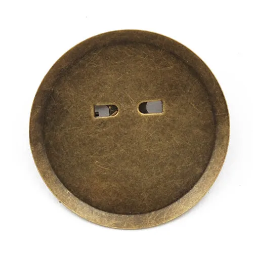 24mm Iron Brooch Back Base Safety Pin with Round Flat Pad,Sold 100 PCS per pkg