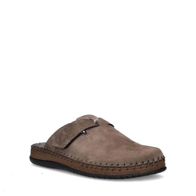 'Alassio' men's outdoor slippers - brown