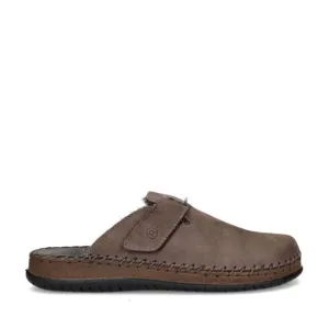 'Alassio' men's outdoor slippers - brown
