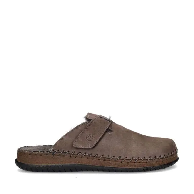'Alassio' men's outdoor slippers - brown