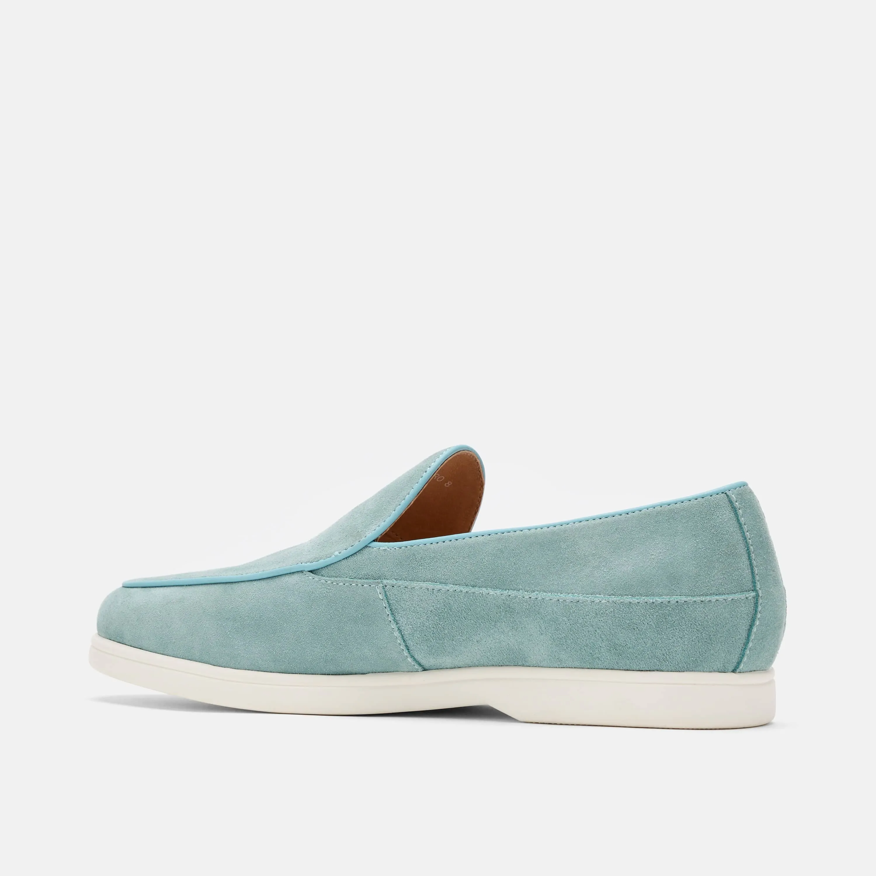 Alessandro Light Blue Suede Venetian Loafers