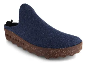 ASPORTUGUESAS Men Felt Clogs 'Come', blue