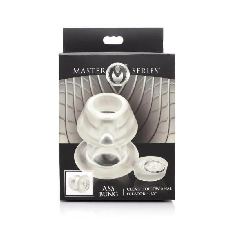 Ass Bung Clear Hollow Anal Dilator 3.5" Large