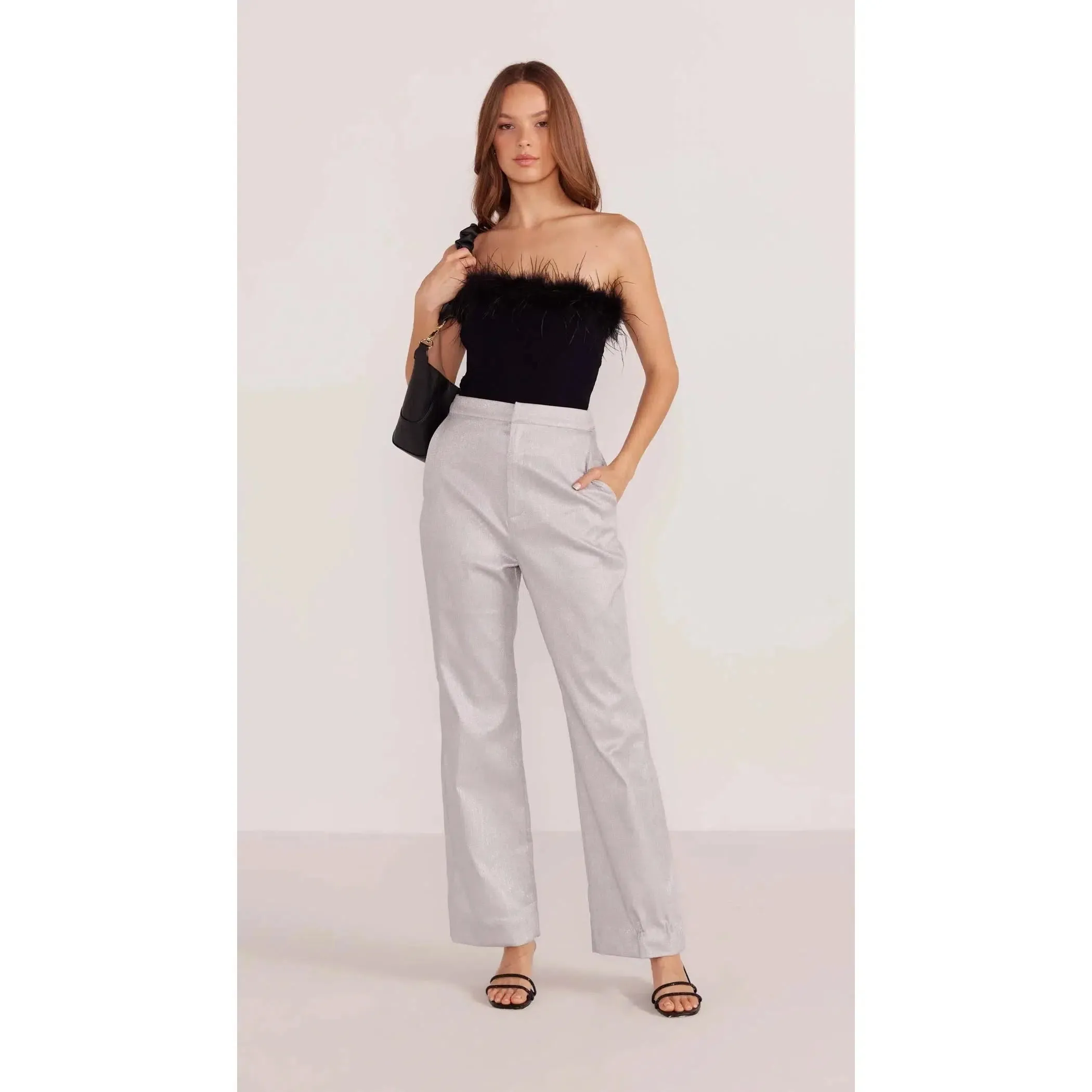 ASTER FEATHER TRIM TOP