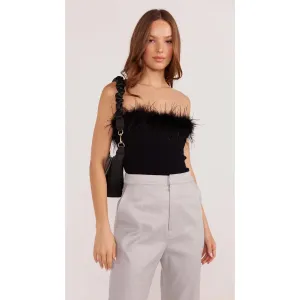 ASTER FEATHER TRIM TOP