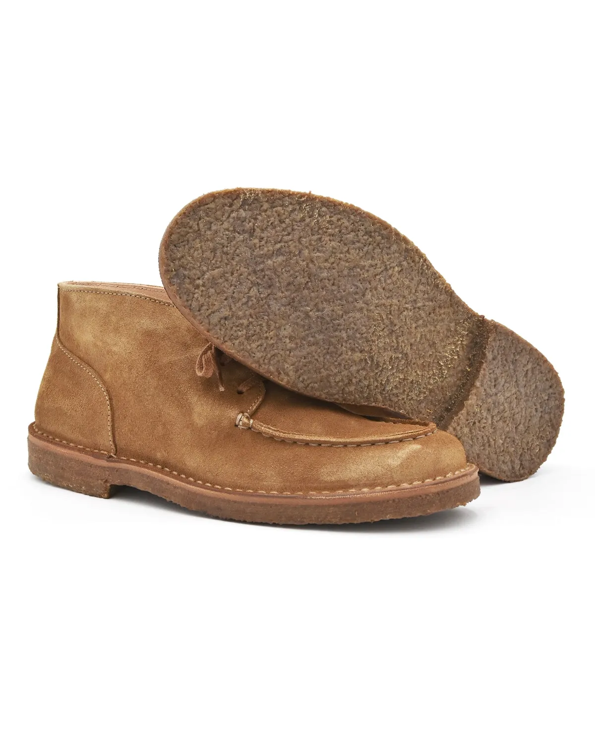 Astorflex Duekeflex 3-Eye Chukka Boot in Tan Suede