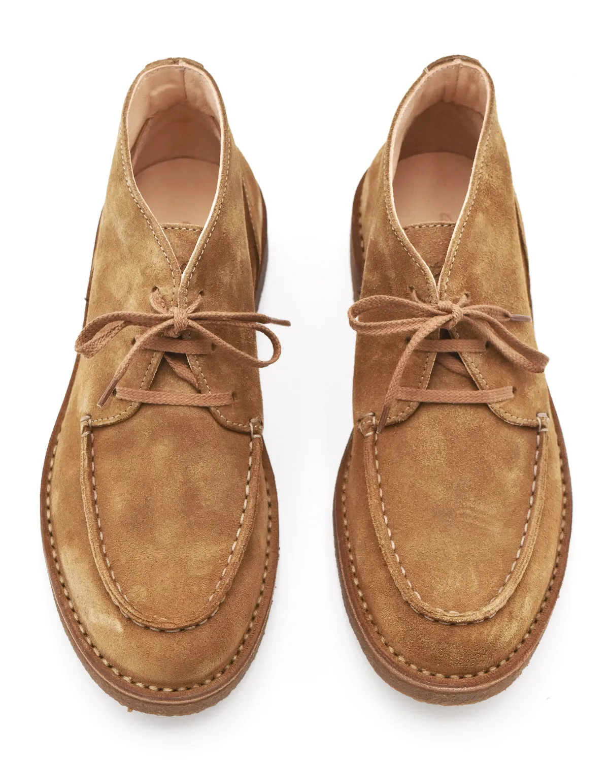 Astorflex Duekeflex 3-Eye Chukka Boot in Tan Suede