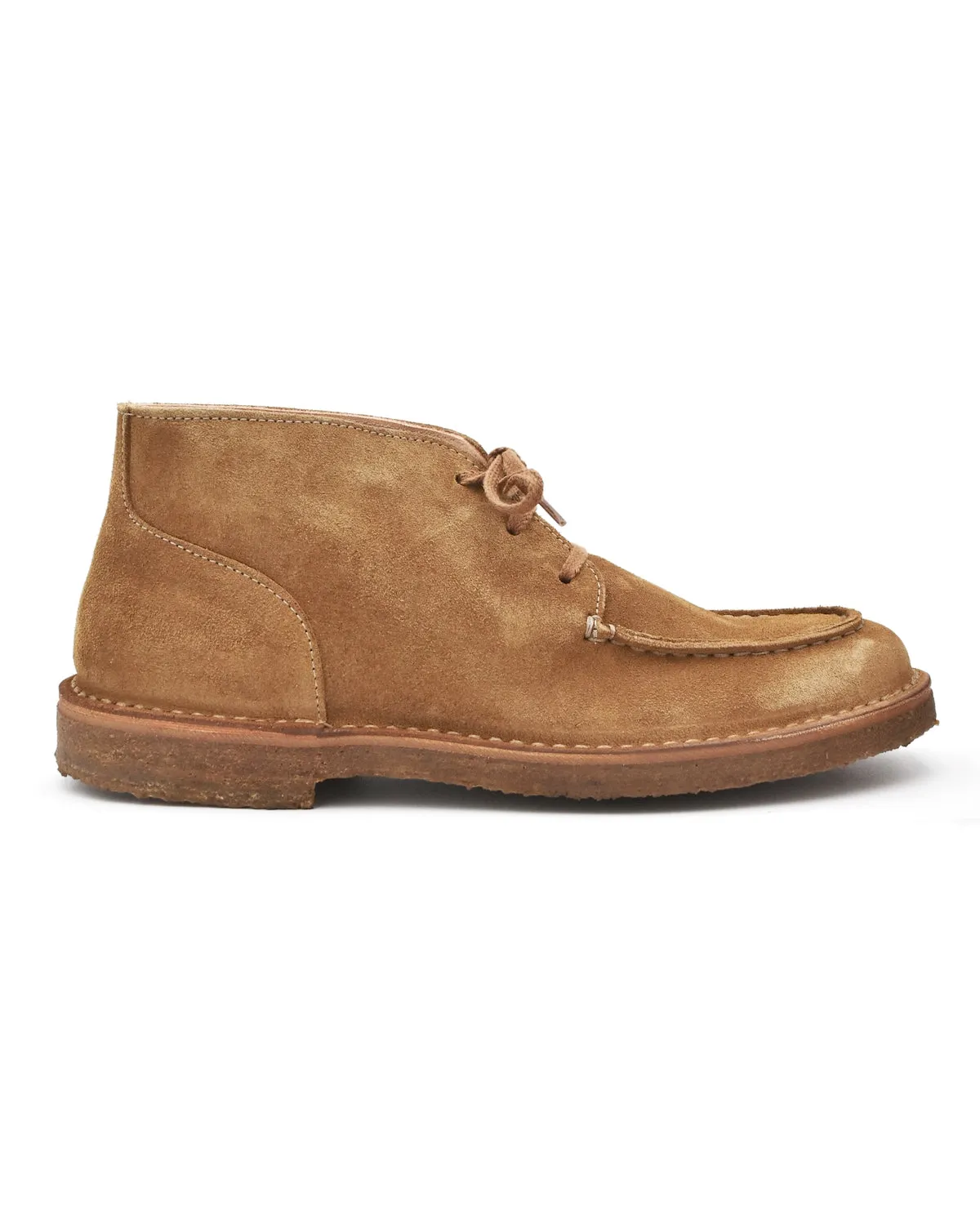 Astorflex Duekeflex 3-Eye Chukka Boot in Tan Suede