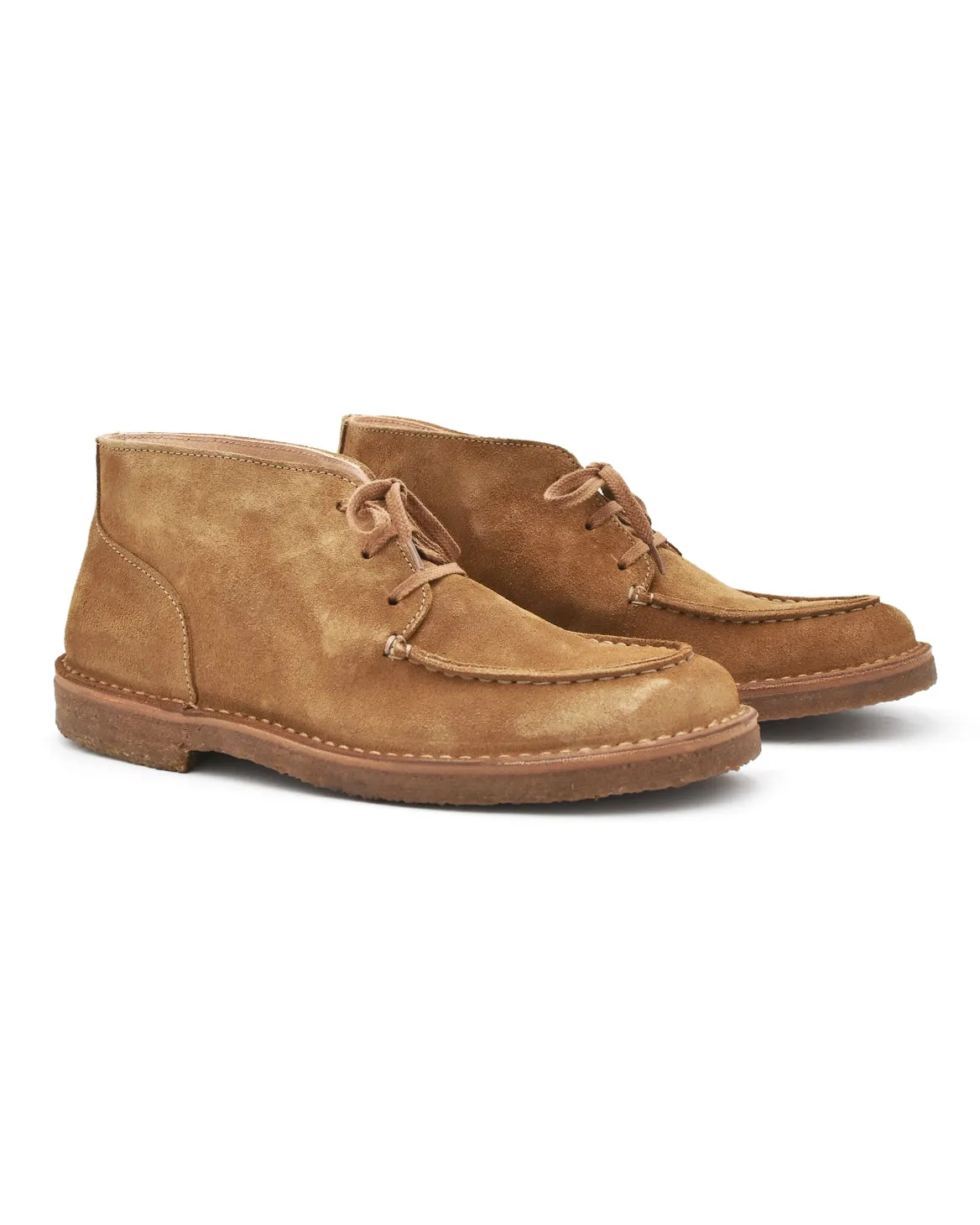 Astorflex Duekeflex 3-Eye Chukka Boot in Tan Suede