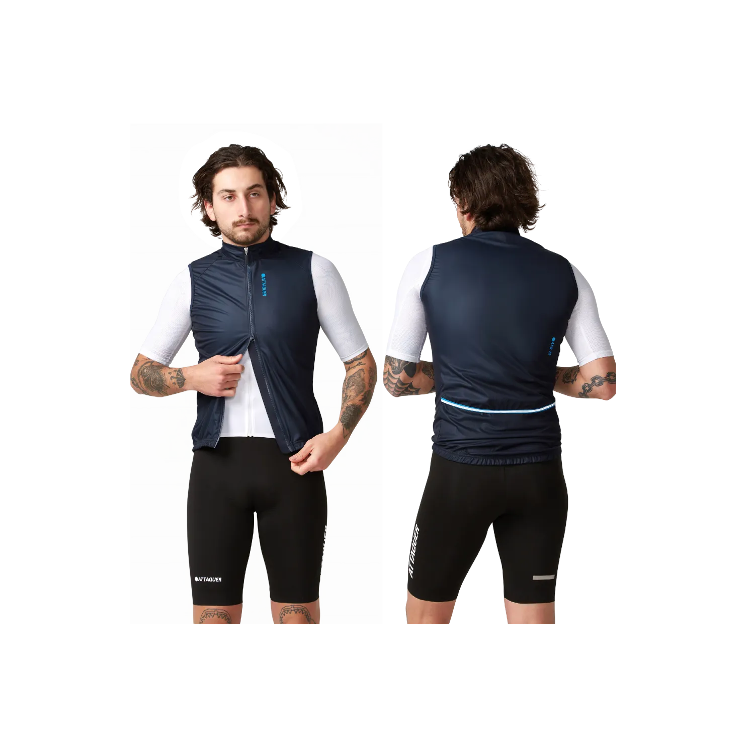 Attaquer Race Rain Softshell Gilet - Navy