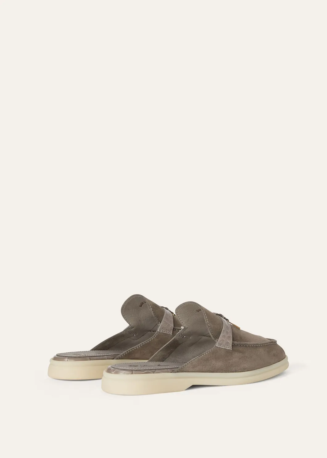 Babouche Charms Walk in Grey Suede for Women