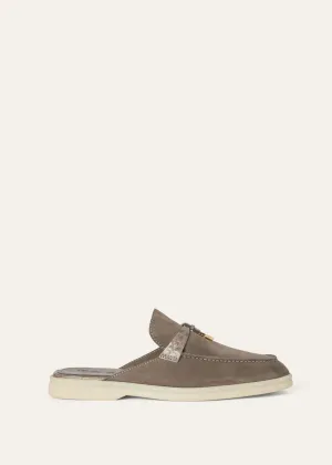 Babouche Charms Walk in Grey Suede for Women