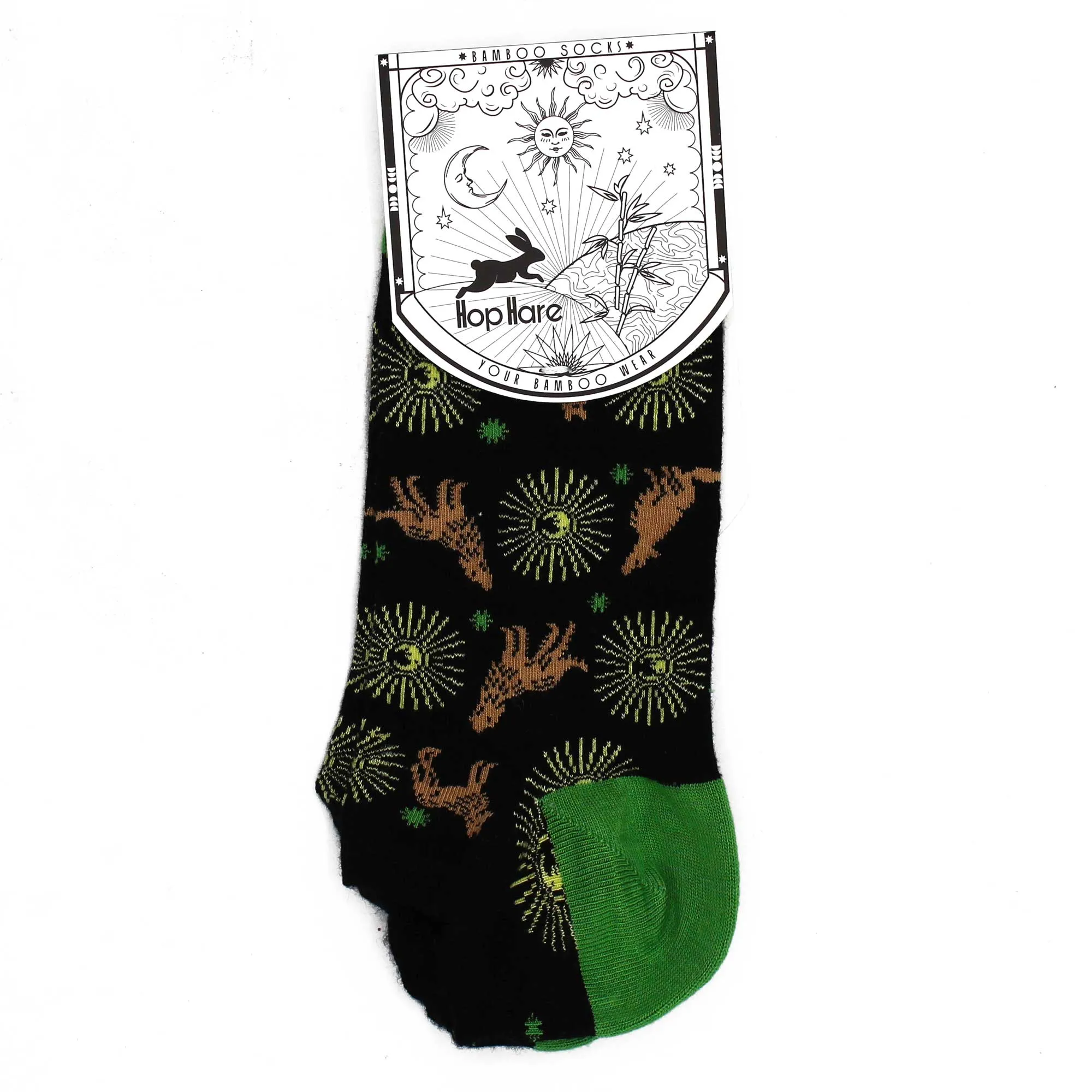 Bamboo Socks Low M/L 7.5-11.5 - Moonlight Wolfs