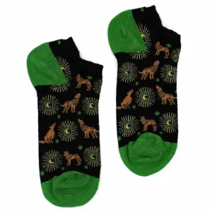 Bamboo Socks Low M/L 7.5-11.5 - Moonlight Wolfs