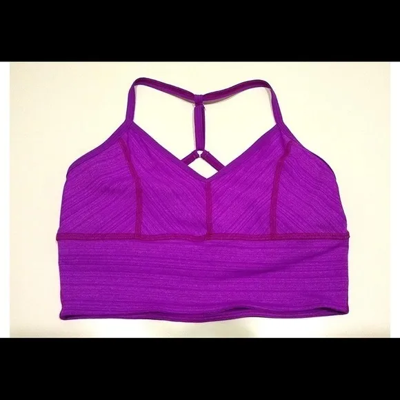 Beyond Yoga T Back Bra Pink/Purple​​​​​​​​