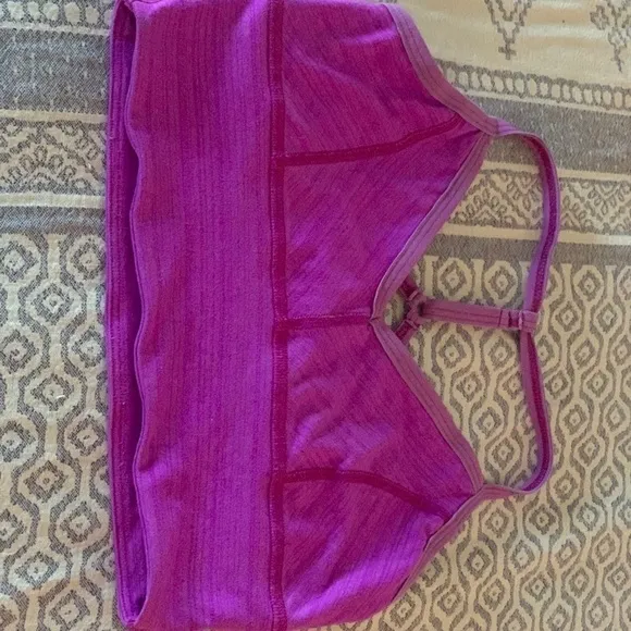 Beyond Yoga T Back Bra Pink/Purple​​​​​​​​