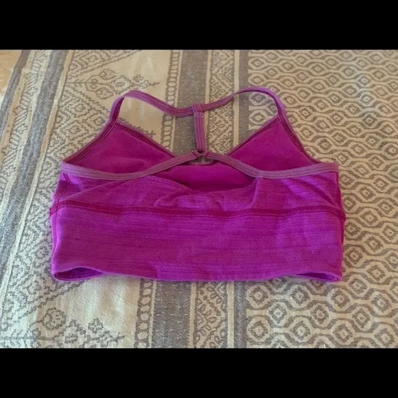 Beyond Yoga T Back Bra Pink/Purple​​​​​​​​