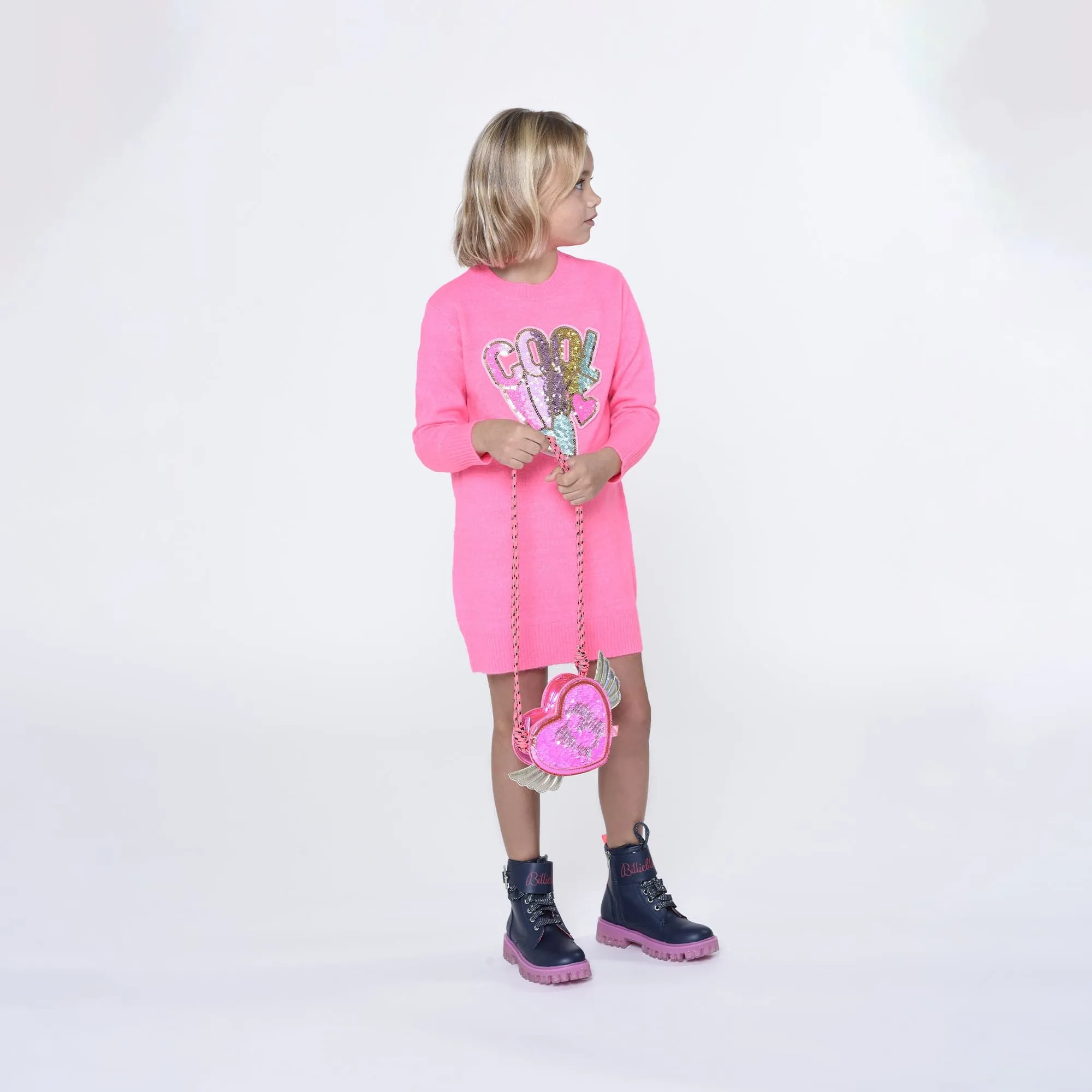 BILLIEBLUSH -  Cool Knitted Dress - Pink