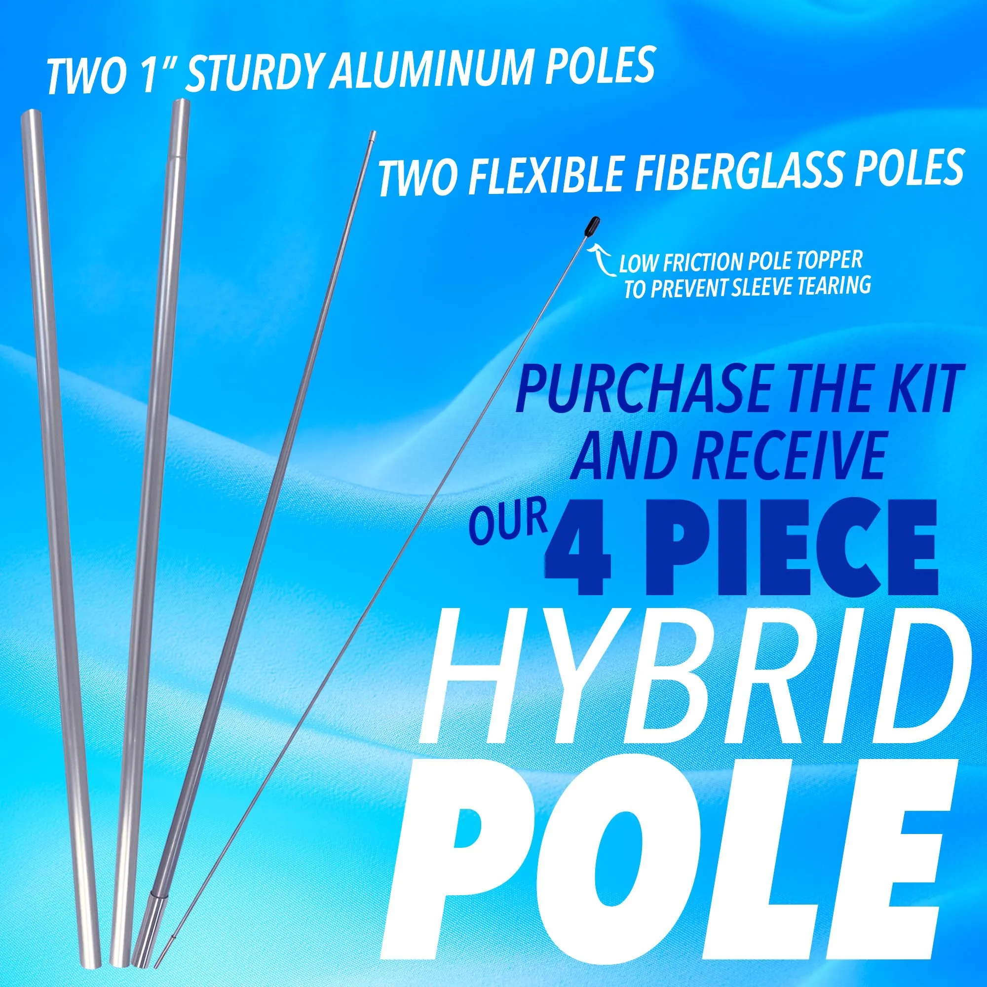 BINGO Tonight Premium Windless Feather Banner Flag Kit (Flag, Pole, & Ground Mt)