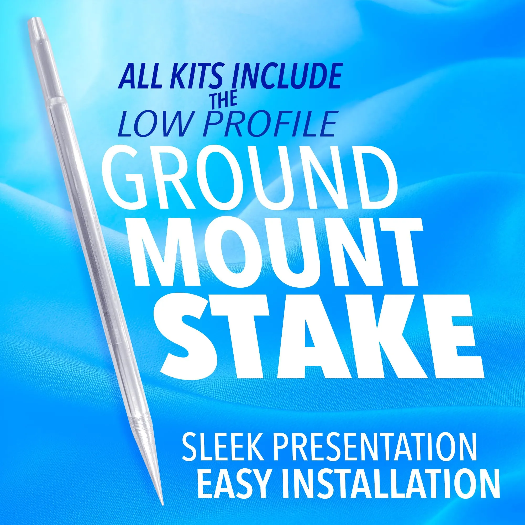 BINGO Tonight Premium Windless Feather Banner Flag Kit (Flag, Pole, & Ground Mt)