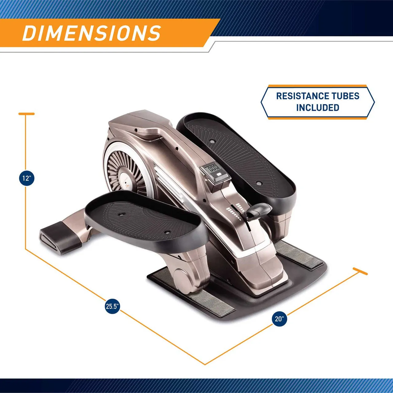 Bionic Body Compact Elliptical Trainer with Resistance Tubes| NS-1009 - Retired