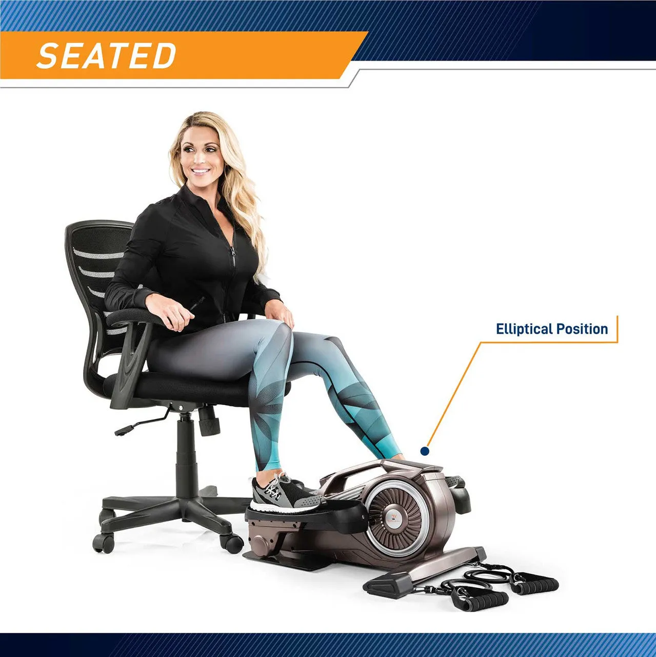 Bionic Body Compact Elliptical Trainer with Resistance Tubes| NS-1009 - Retired