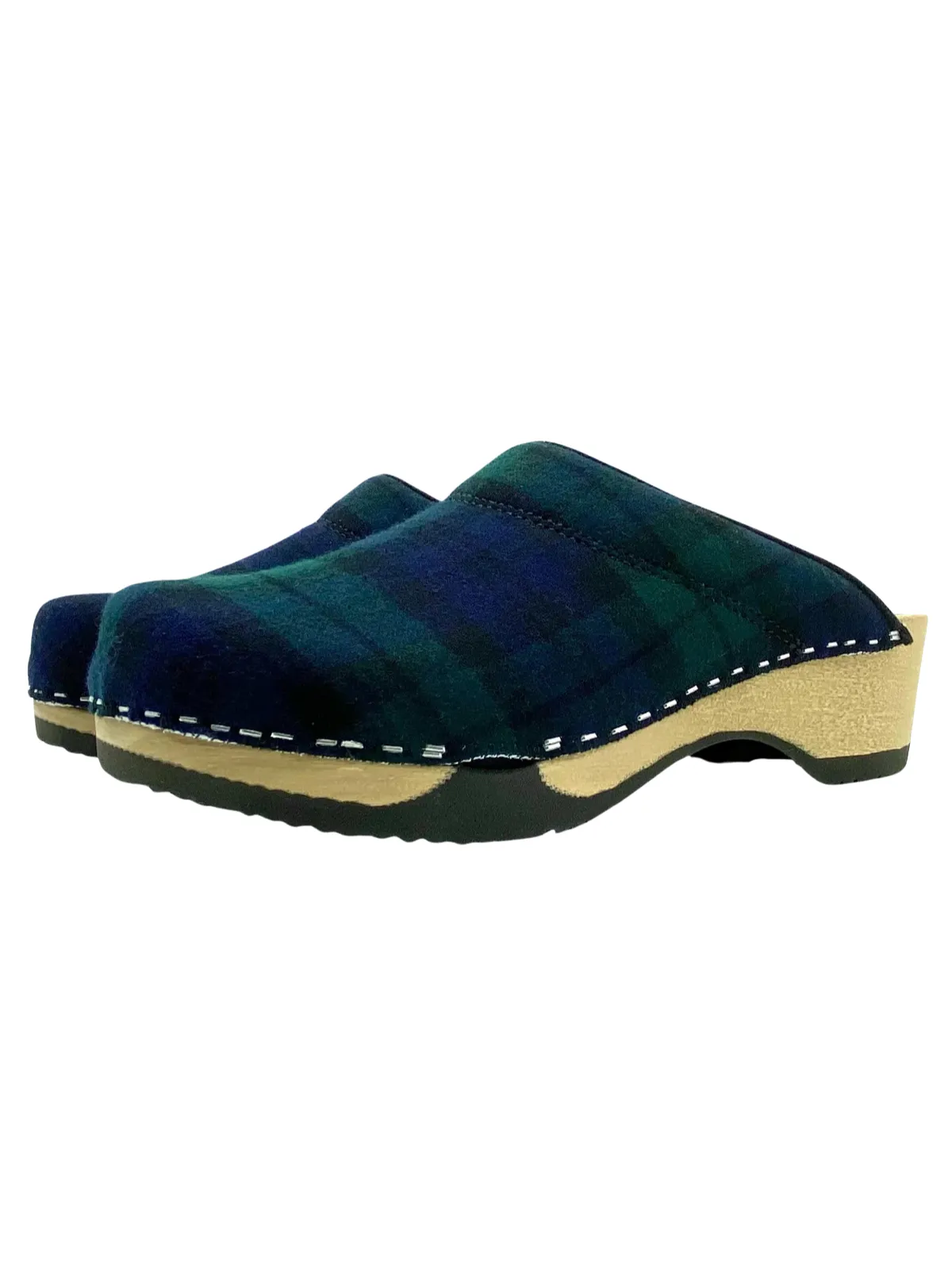 Black Watch Tartan Clogs