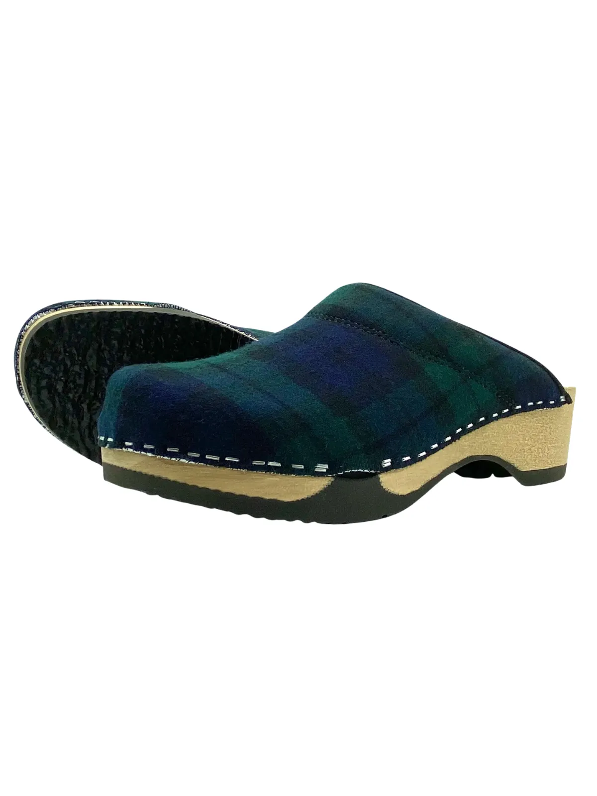 Black Watch Tartan Clogs