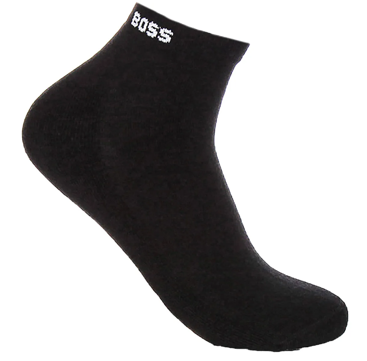 Boss 2 Pair Shoe Sock Iconic Logo In Black