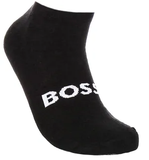 Boss 2 Pair Shoe Sock Iconic Logo In Black