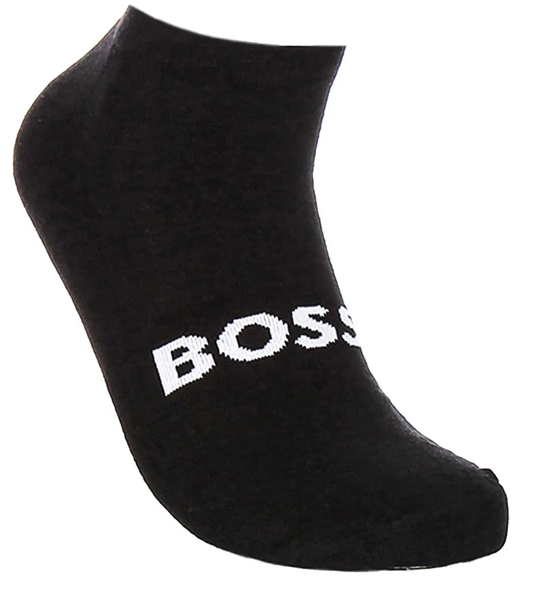 Boss 2 Pair Shoe Sock Iconic Logo In Black