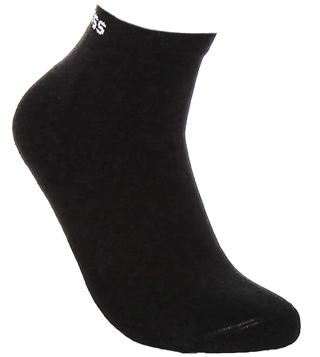 Boss 2 Pair Shoe Sock Iconic Logo In Black