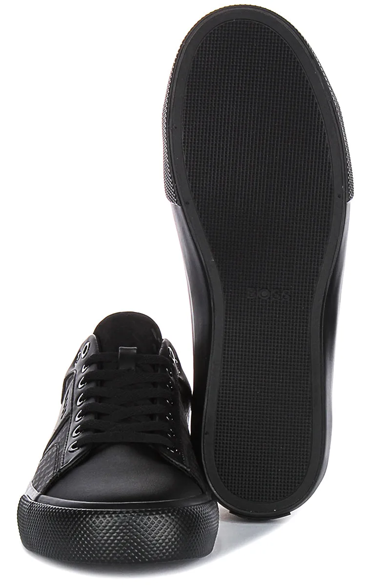 Boss Aiden Tennis Multi Logo In Black For Men