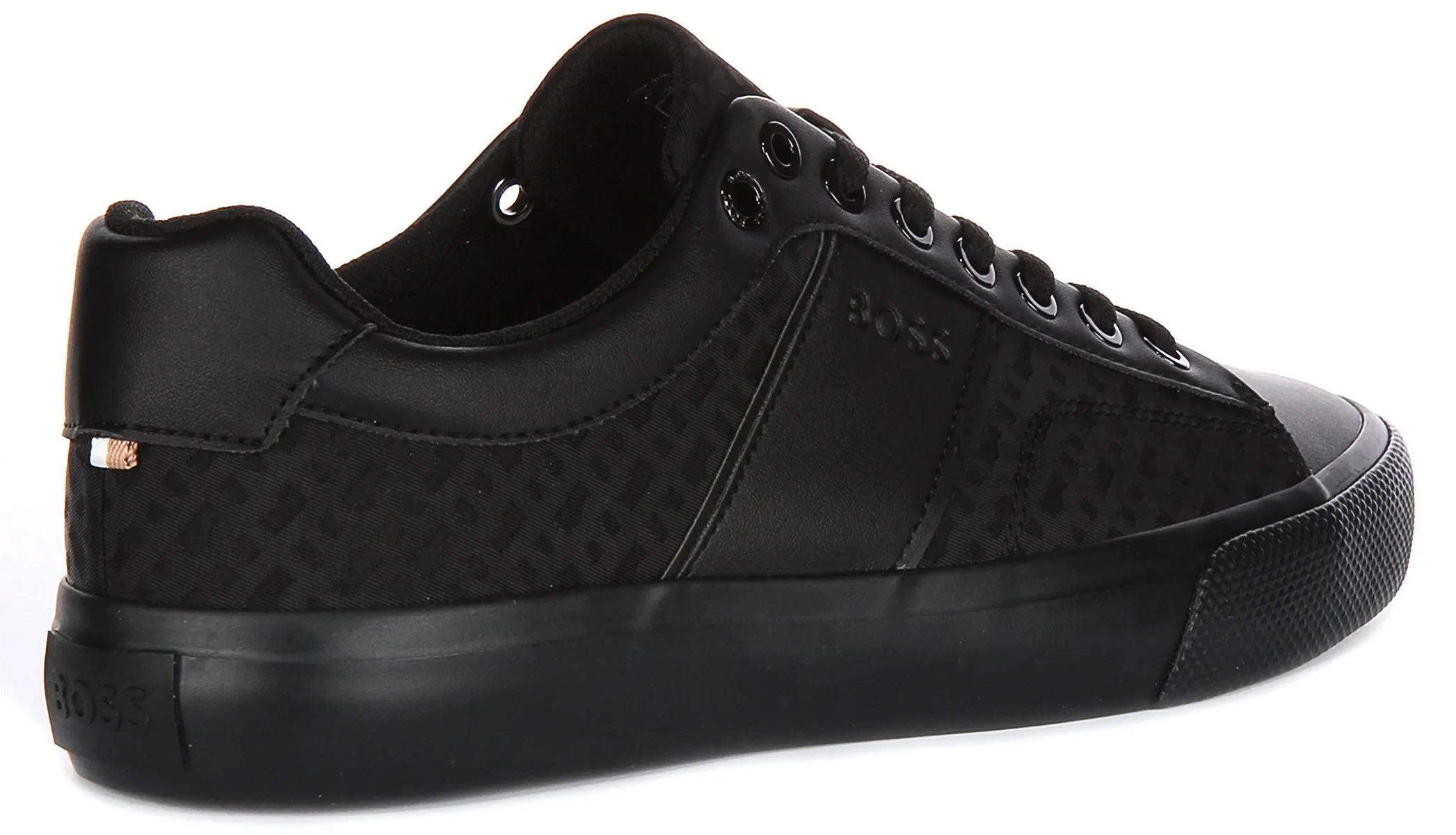 Boss Aiden Tennis Multi Logo In Black For Men