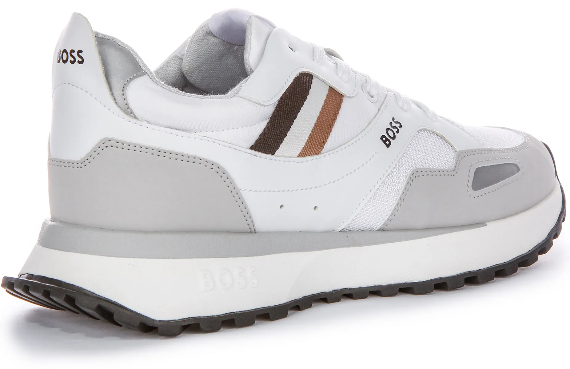 Boss Jonah Runner Mx N In White Grey For Men