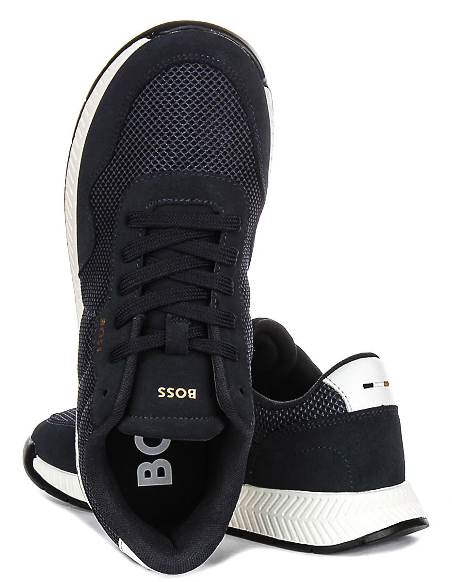 Boss Titanium Runner In Dark Blue For Men