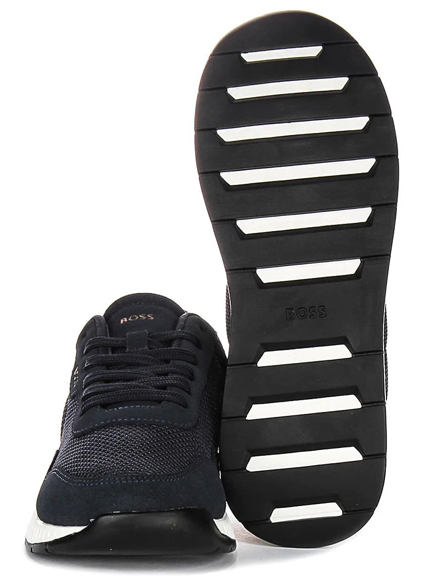 Boss Titanium Runner In Dark Blue For Men