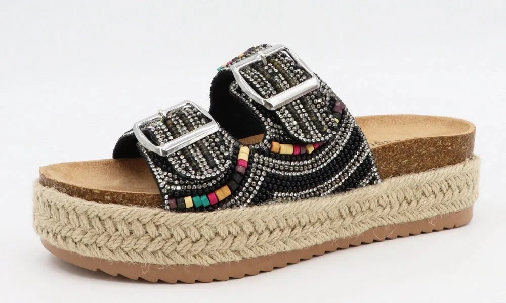 BRAKE Espadrille Platform Cork Boho Sandals