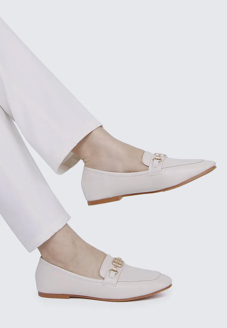 Britt Comfy Loafers In Beige