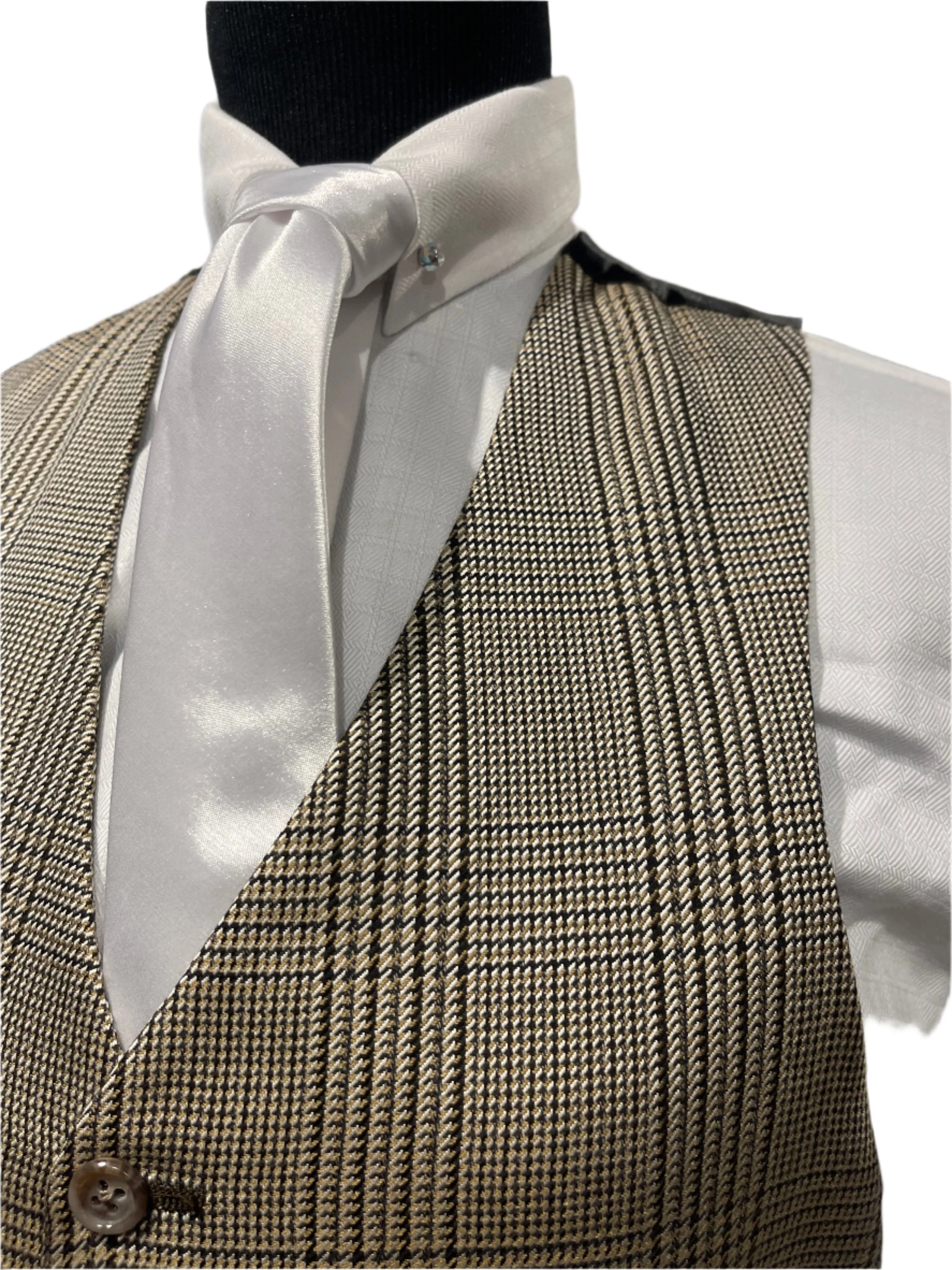 Brown Houndstooth Vest