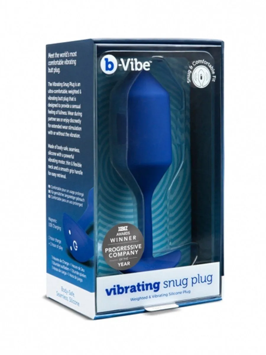 bVibe Snug Plug XL - Weighted VIBRATING BUTT PLUG
