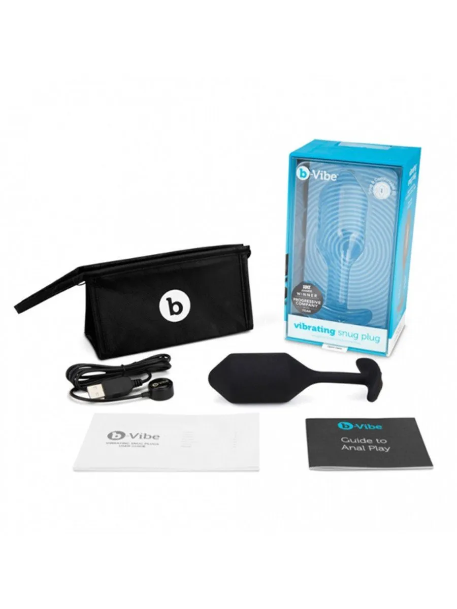 bVibe Snug Plug XL - Weighted VIBRATING BUTT PLUG