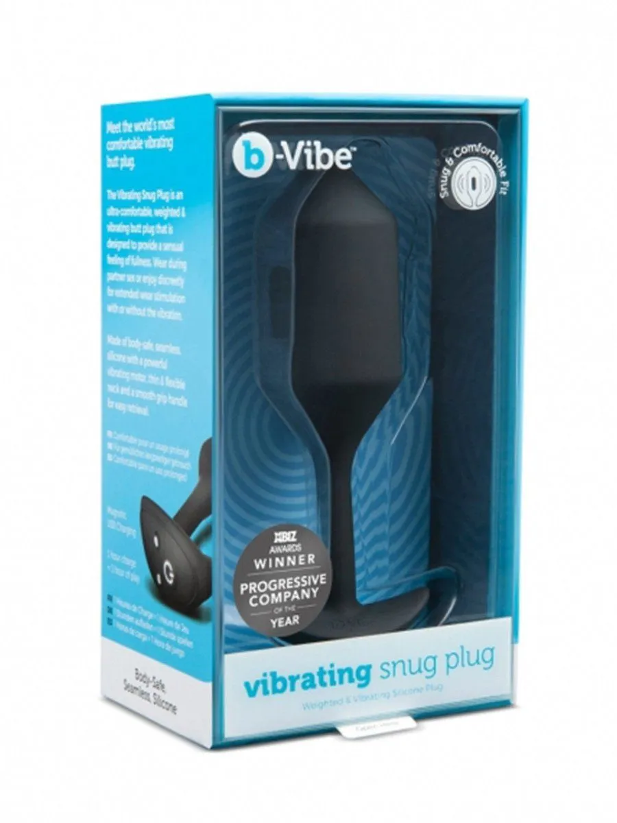 bVibe Snug Plug XL - Weighted VIBRATING BUTT PLUG