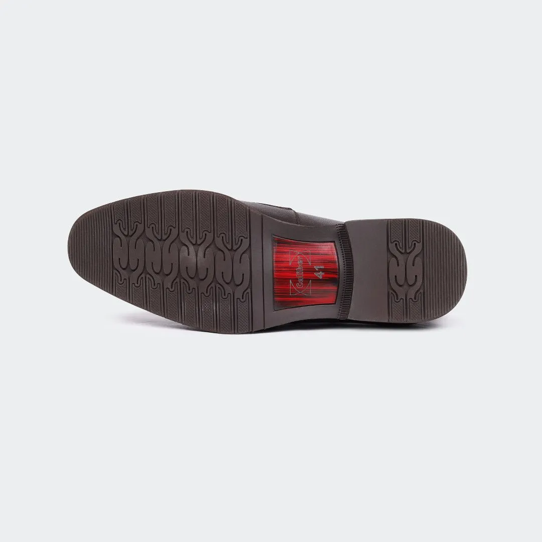 Caliber Shoes Coffee Penny Formal Shoes for Men (GEORGE T657G)