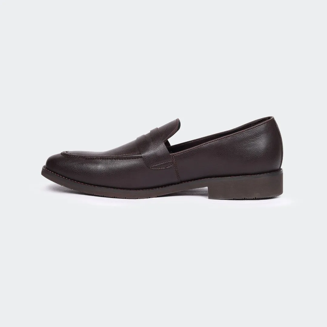 Caliber Shoes Coffee Penny Formal Shoes for Men (GEORGE T657G)