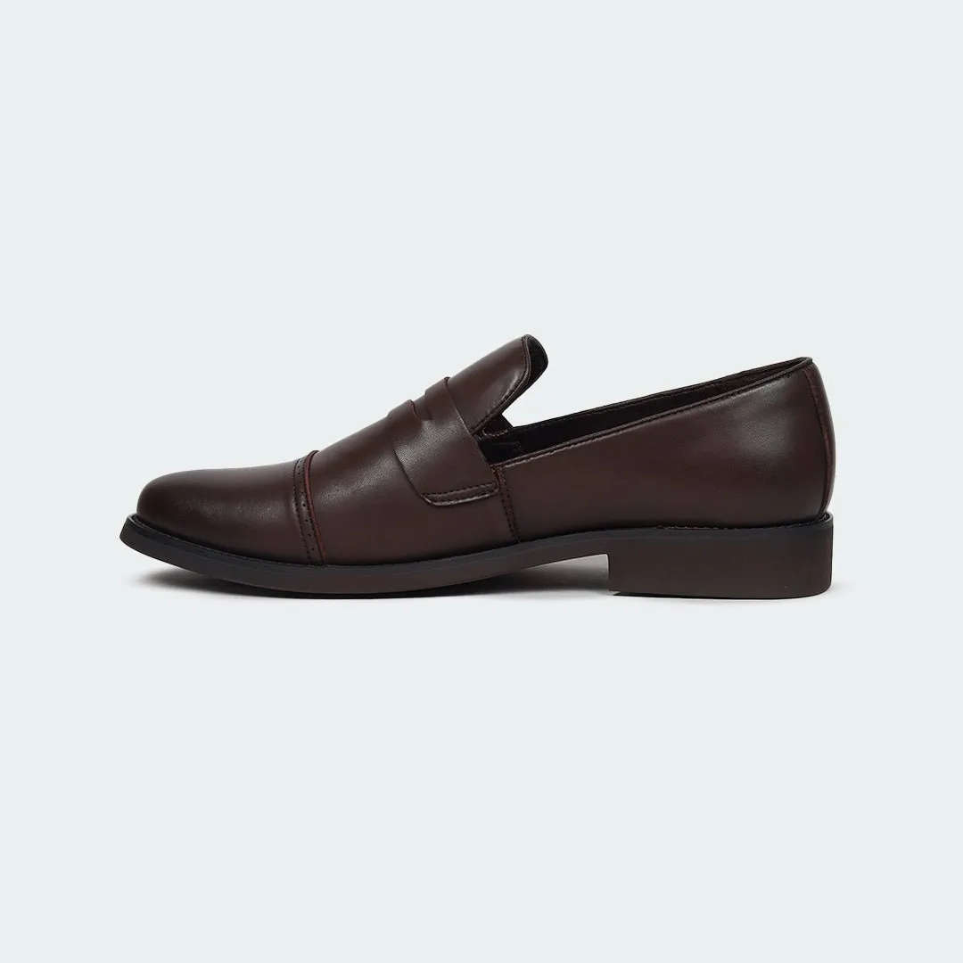 Caliber Shoes Coffee/R  Penny Formal Shoes for Men (A527C)