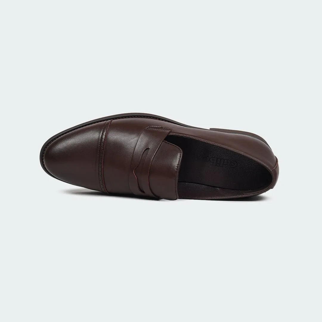Caliber Shoes Coffee/R  Penny Formal Shoes for Men (A527C)