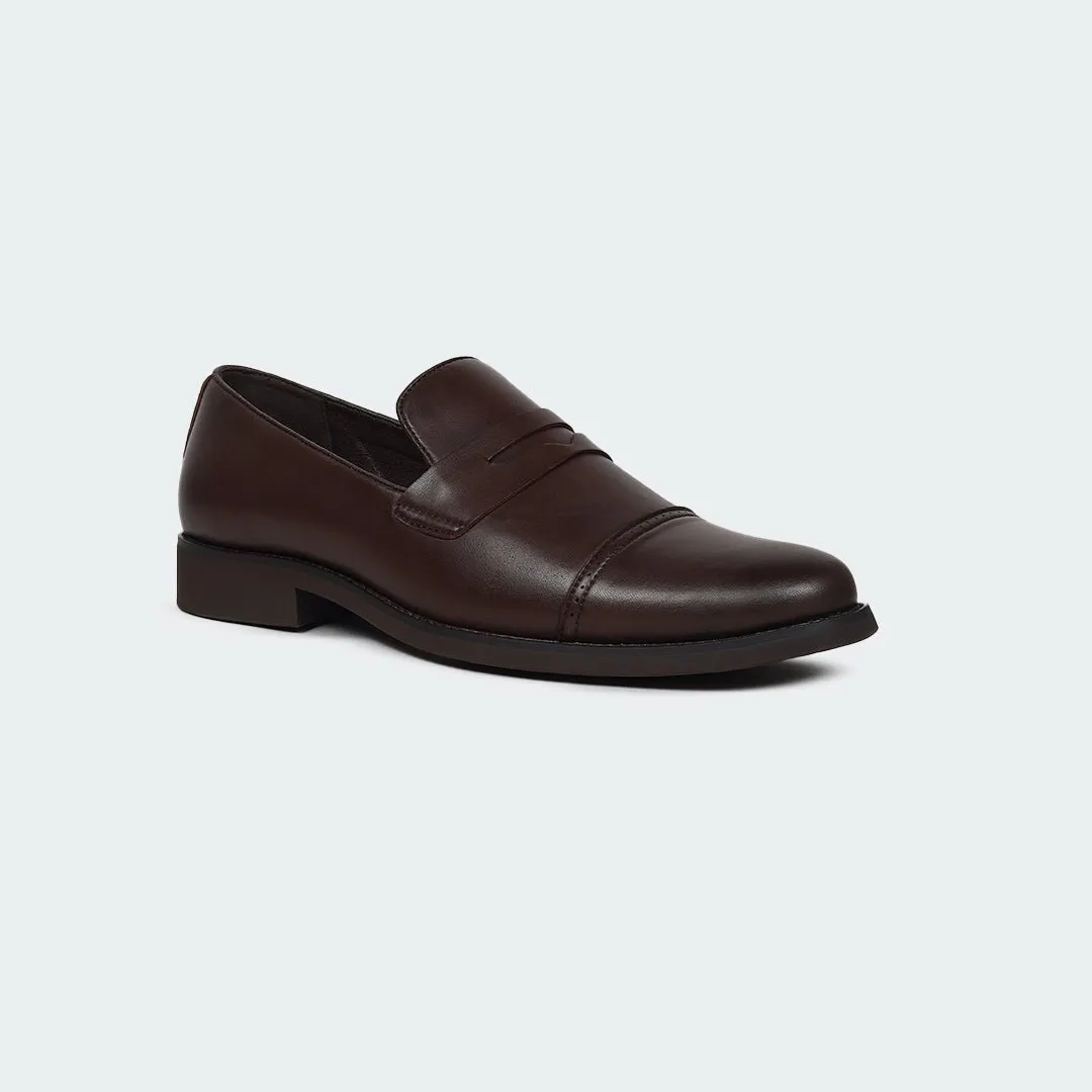 Caliber Shoes Coffee/R  Penny Formal Shoes for Men (A527C)