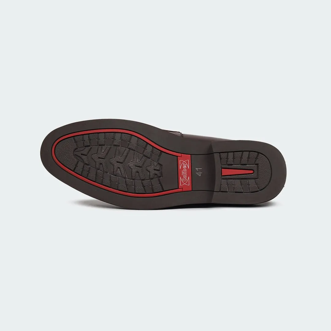 Caliber Shoes Coffee/R  Penny Formal Shoes for Men (A527C)
